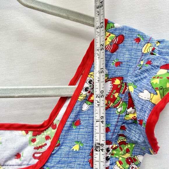 VTG 1970s Beco Originals Handmade Raggedy Ann‎ Andy Apron Dress Cottage Ruffle - Picture 7 of 9